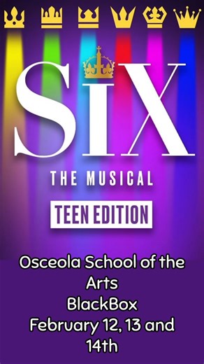 OCSA Theater announces it's rotational cast for SIX the Musical! The Tudor Cast! | Osceola County School for the Arts