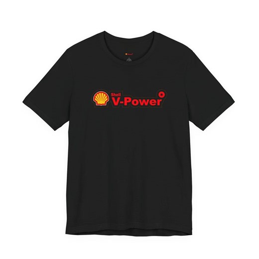 Shell V-power Logo Tee | Gasoline Fuel Brand Graphic T-shirt - Etsy