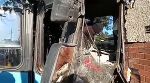 #ZCNEWS : A ZUPCO bus crashed into a house this morning in Harare, Highfield at Corner Mangwende & Highfield Road, the conductor was hurt, passengers escaped uninjured Via : @zbc_newsonline | ZimCelebs Official
