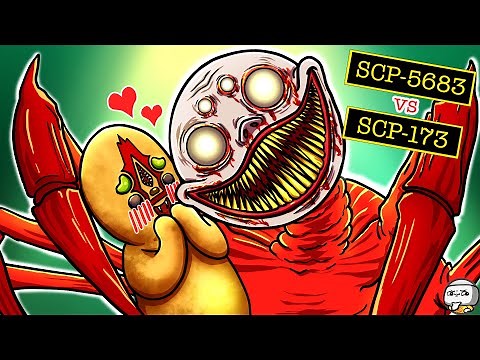 The Spider SCP-5683 vs. SCP-173 The Sculpture (SCP Animation)