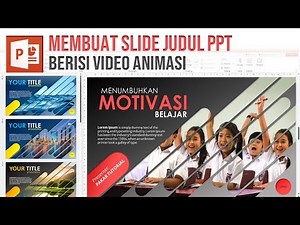 How to Make PPT Title Slide with Video Animation | Slide Title