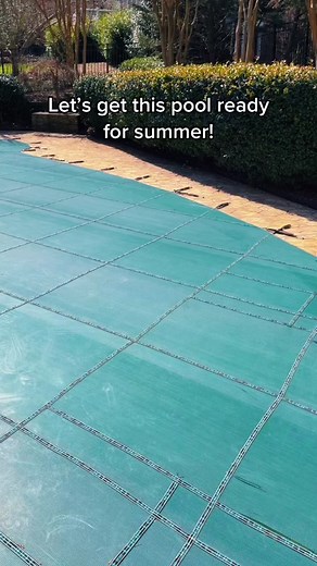 Pool Summer Preparation: Safety Cover, Algae Treatment, and System Readiness