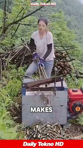 Hard Work Just Got SO MUCH EASIER 💪 with this invention #LogSplitter