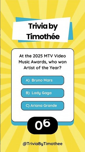 Let's play 3 questions of Random Trivia!