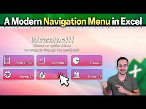 I Turned Excel into a Website with This Interactive Navigation Menu 😲