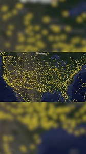 24K views · 49 reactions | Hundreds of flights across the United States were impacted by a global network outage Friday morning - This timelapse shows the moment air traffic significantly thinned out. | WDSU News | Facebook