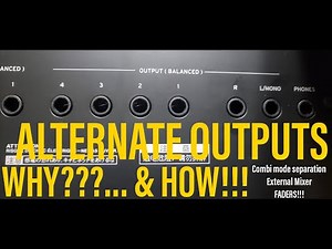 Korg Nautilus: Alternate Outputs WHY & HOW! (Works w/Kronos, Triton, M3 etc.)