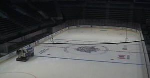 How the Delta Center transforms into a dazzling ice arena