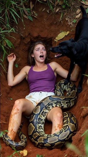 Terrifying Moment: Python Attacks and My Dog Jumps In!
