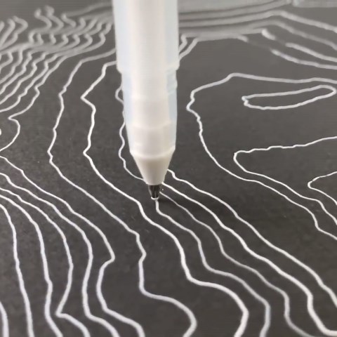 Mount Monadnock Topographic Map Pen Plot | Mountain Contour Art | New England - Etsy