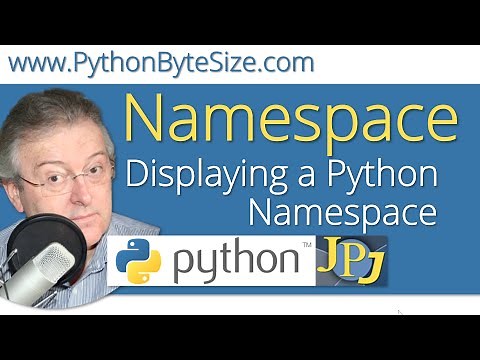 Displaying a Python Namespace