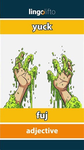🇬🇧🇸🇰 yuck - fuj : learn English : naučme sa anglicky : vocabulary builder