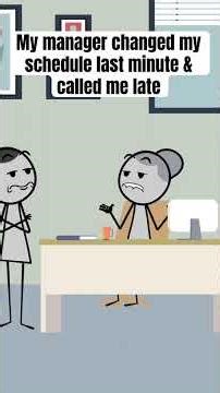 Part 6 The changed work schedule #fouryou #manager #work #animation #officelife @Faithb6770
