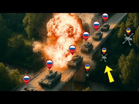 Ukrainian FPV Drone Destroys Russian Motorcycle Convoy Mid-Ride