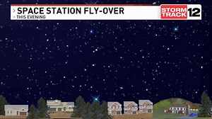 Space Station Fly-over this evening. Look high in the southwest sky around 6 PM tonight to see the International Space Station fly over. For weather conditions go to wcti12.com/weather/maps | WCTI News 12