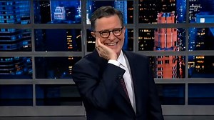 Stephen Colbert highlights awkward Freudian slip outside Trump hush money trial