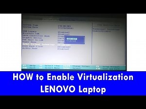 Enable Virtualization in BIOS | LENOVO LAPTOP G500s