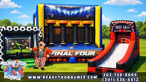 🍭🎯 Turn Your School Event Into a Mini Carnival! This fun-filled setup is a huge hit with students, families, and staff and is available to rent from Ready Too Bounce! 🎉 Includes: • Cotton Candy Machine • Snow Cone Machine • Classic Carnival games Perfect for: 🏫 Field days 🏫 PTO / PTA fundraisers 🏫 Fall festivals 🏫 School carnivals 🏫 Reward days & celebrations We handle delivery, setup, and pickup — so your volunteers can enjoy the event too! 📅 Dates fill quickly, so book early. 🌐 www.r