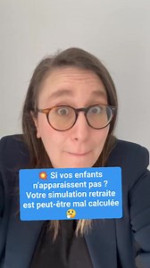 📺 Pour aller plus loin, une vidéo complète est disponible sur YouTube ➡️ @comprendresaretraite Vous avez fait une simulation de retraite et le résultat ne vous rassure pas ? 👉 vérifiez un point essentiel : vos enfants sont-ils bien déclarés ? Lorsqu’ils ne figurent pas dans votre dossier, les conséquences peuvent être importantes : une pension estimée à la baisse des majorations pour enfants oubliées des trimestres non comptabilisés une date de départ affichée incorrecte 📌 Un réflexe indispen
