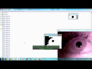 Eye Ball Detection and Localization using OpenCV+Python