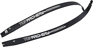 TOPARCHERY Archery Takedown Recurve Bow Limbs Replacements 25-60lbs ILF Bowlimbs for Recurve Bow Tradition Hunting and Target Shooting (Black 25LB)