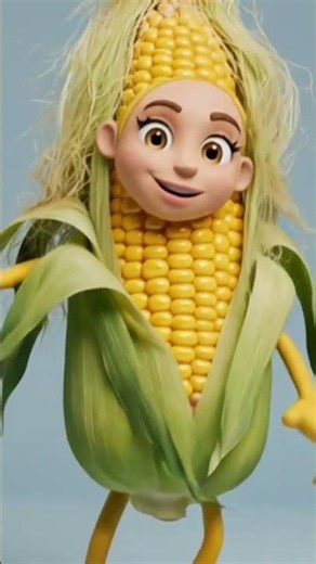 wow corn dancing is very good 😊#shorts #cartoon