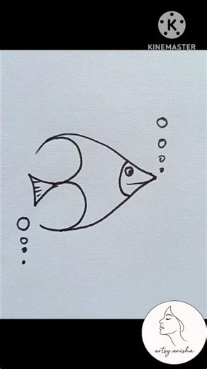 Easy Fish Drawing for Kids 🐟 | Simple Drawing Step by Step