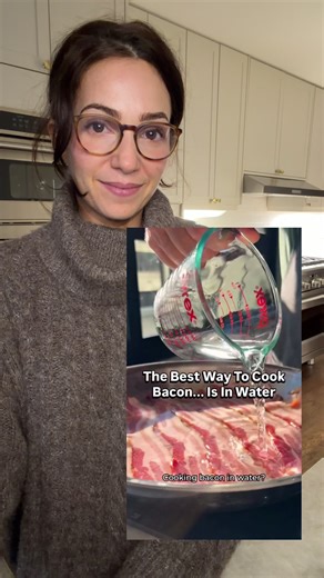Part one Because if you can’t recreate it in a controlled setting then it’s not the best method!! Original video by @testkitchen (who have incredible advice, I just happen to have a particular expertise on this one!) My recommendation for cooking bacon is to cook it in a 350-375f oven. I cover a sheet pan in foil for easy cleanup, then place a wire rack on top. I lay the bacon on top of the rack, and then it’s a simple as cooking it until it’s deeply rendered. Take it out 2 mins before you think