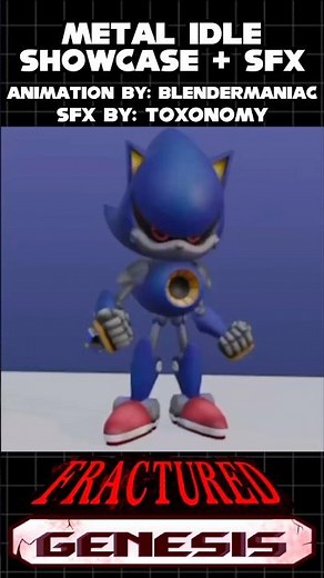 Metal Sonic Idle Animation Showcase + SFX #fracturedgenesis #sonic #sonicthehedgehog #roblox #asym