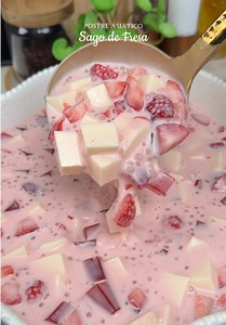 Deliciosa receta de Sago de Fresa para tus postres