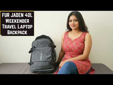 FUR JADEN 40L Travel Laptop Backpack with Anti Theft Multiple Hidden Zip & Pocket, USB Port Review.