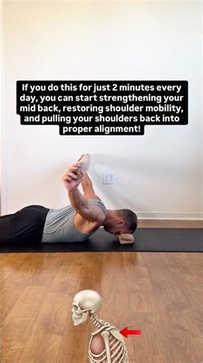 Fix Your Posture in 2 Minutes (3 Exercises for Shoulder Mobility & Mid-Back Strength)