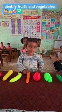 identify fruit's and vegetables🎯✅️👍🙋@primarygemss#game#school#youtubeshorts#shortvideos#viralshorts🙋