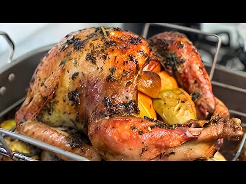 Garlic Butter And Herb Roasted Turkey Recipe | Step-By-Step Tutorial