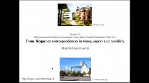 Form-frequency correspondences in tense, aspect and modality | Canal U