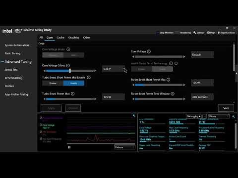 Best settings Intel® Extreme Tuning Utility
