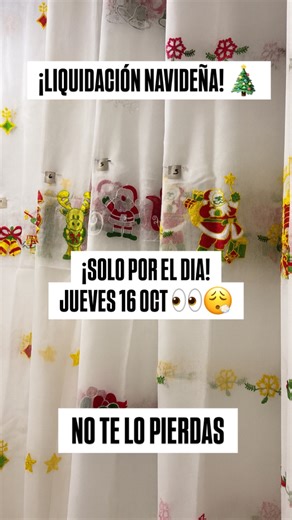 🎄 Mañana es el día 😍 ¡Liquidación de visillos navideños a solo $10.000! Comenta y gana tus cupones 💬🔥 #LiquidaciónNavideña #Visillos #DecoraciónDeCasa #RemateNavideño #Navidad2025 #Descuentos | Decohogar Textil