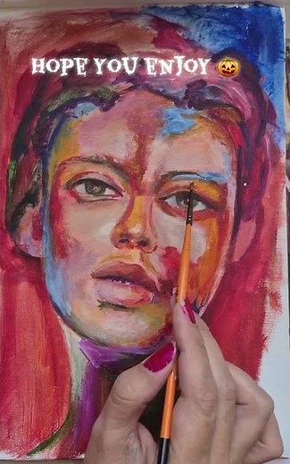 How to Paint a Portrait (Acrylic Painting Tutorial)