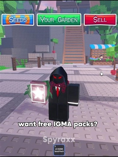 How to get free IGMA seed packs #roblox #gardenhorizons