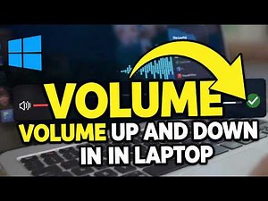 How to Volume Up and Down in Laptop