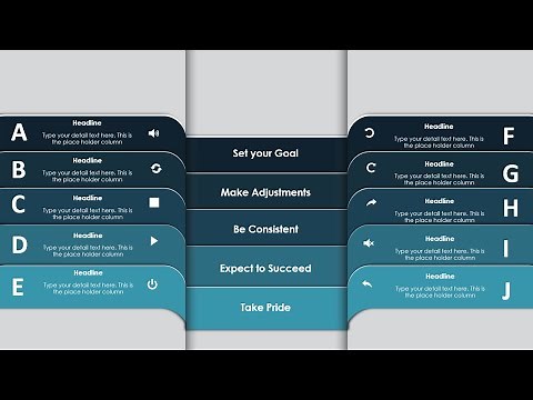 Create 10 Step infographic slide in PowerPoint/ Graphic Design/free PPT