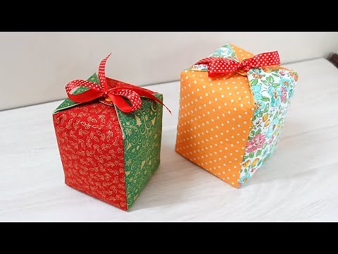 How To Make So Cute Gift Box For Christmas 💟 Sewing Gift Ideas