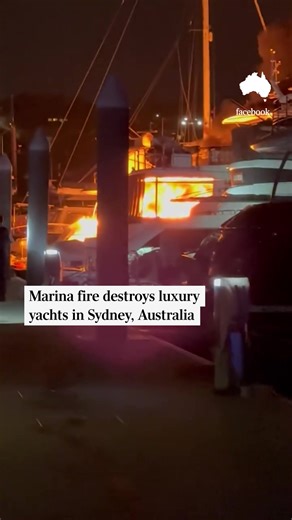 Fire Destroys Luxury Yachts at Sydney Marina