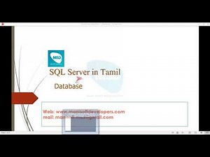 SQL Server in Tamil part 02 - Database