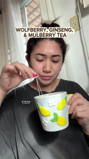Healthy Ginseng and Wolfberry Tea #tea #tealover #ginseng #healthylifestyle