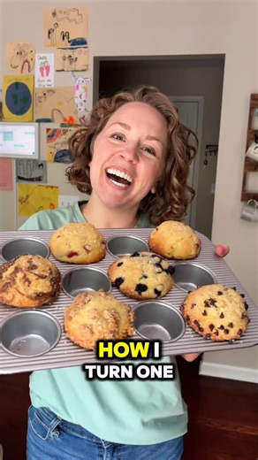 Beth Baumgartner on Instagram: "One base recipe, six delicious muffin flavors 🧁🧑‍🍳 This is the master muffin recipe you’ve been looking for! Comment “recipe” for the full method, tips, and all my favorite add-in ideas! #muffinexpert #mastermuffin #basicmuffinrecipe #muffintips https://thefirstyearblog.com/muffin/"