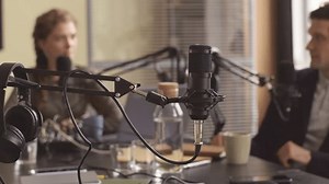 Female Radio Host Guest Chatting Professional Stock Footage Video (100% Royalty-free) 1104081411 | Shutterstock