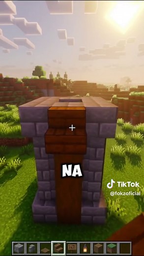 Como construir uma entrada de Castelo #minecraft #minecraftbuild #minecrafttutorial #tiktokgaming #fyp