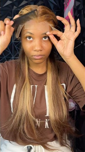 Amazon honey blonde highlighted wig install