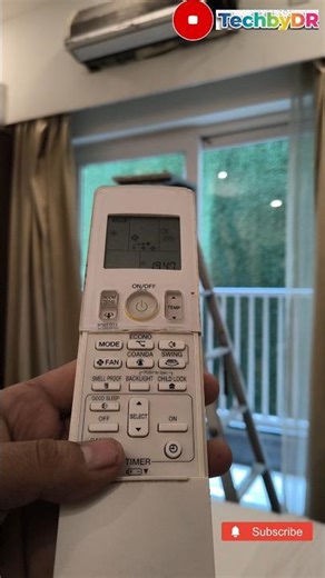 how to check error in daikin ac remote. daikin ac mein error kaise check kare . #daikin #shorts